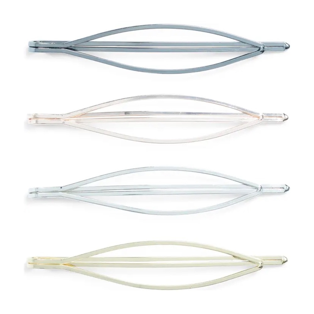 BP Set Of 4 Multi Metal Bobby Pins